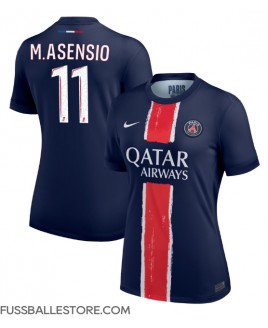 Günstige Paris Saint-Germain Marco Asensio #11 Heimtrikot Damen 2024-25 Kurzarm